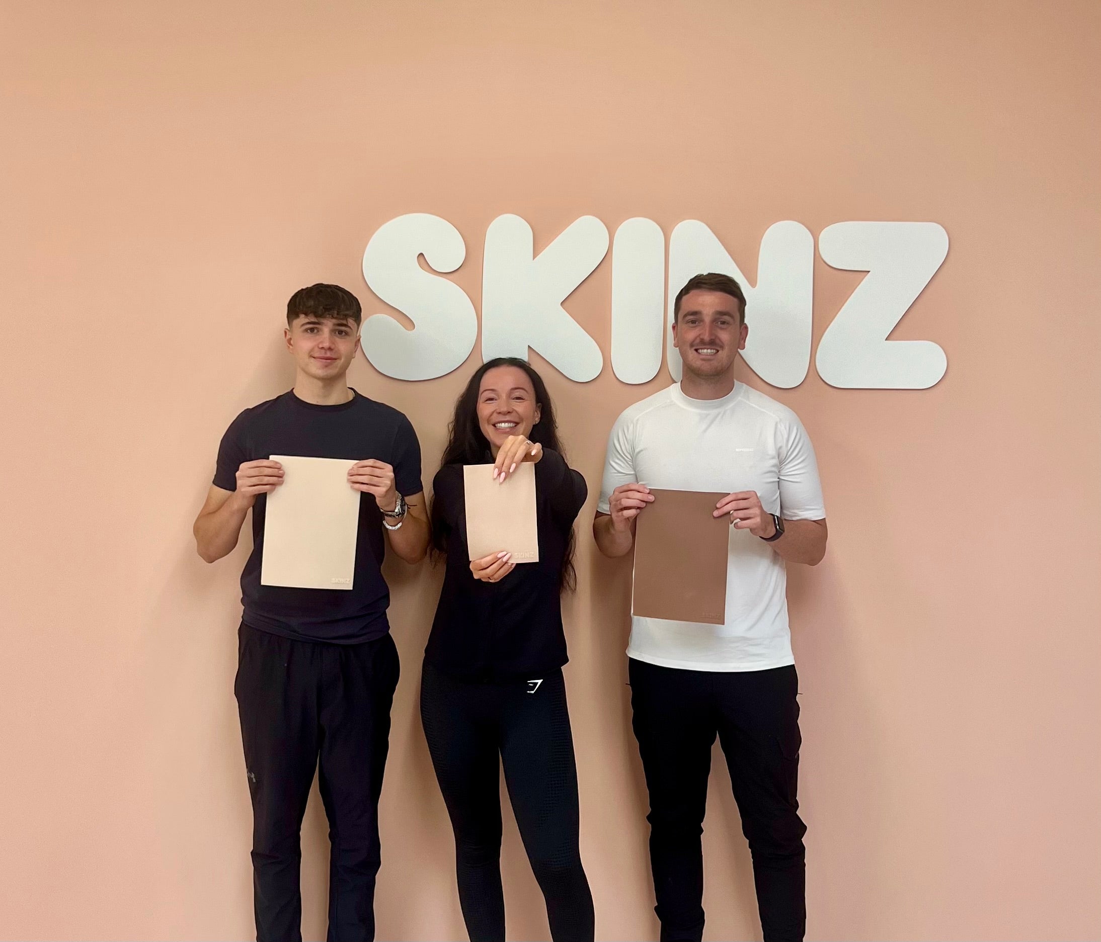 Picture holding skinz with g and h