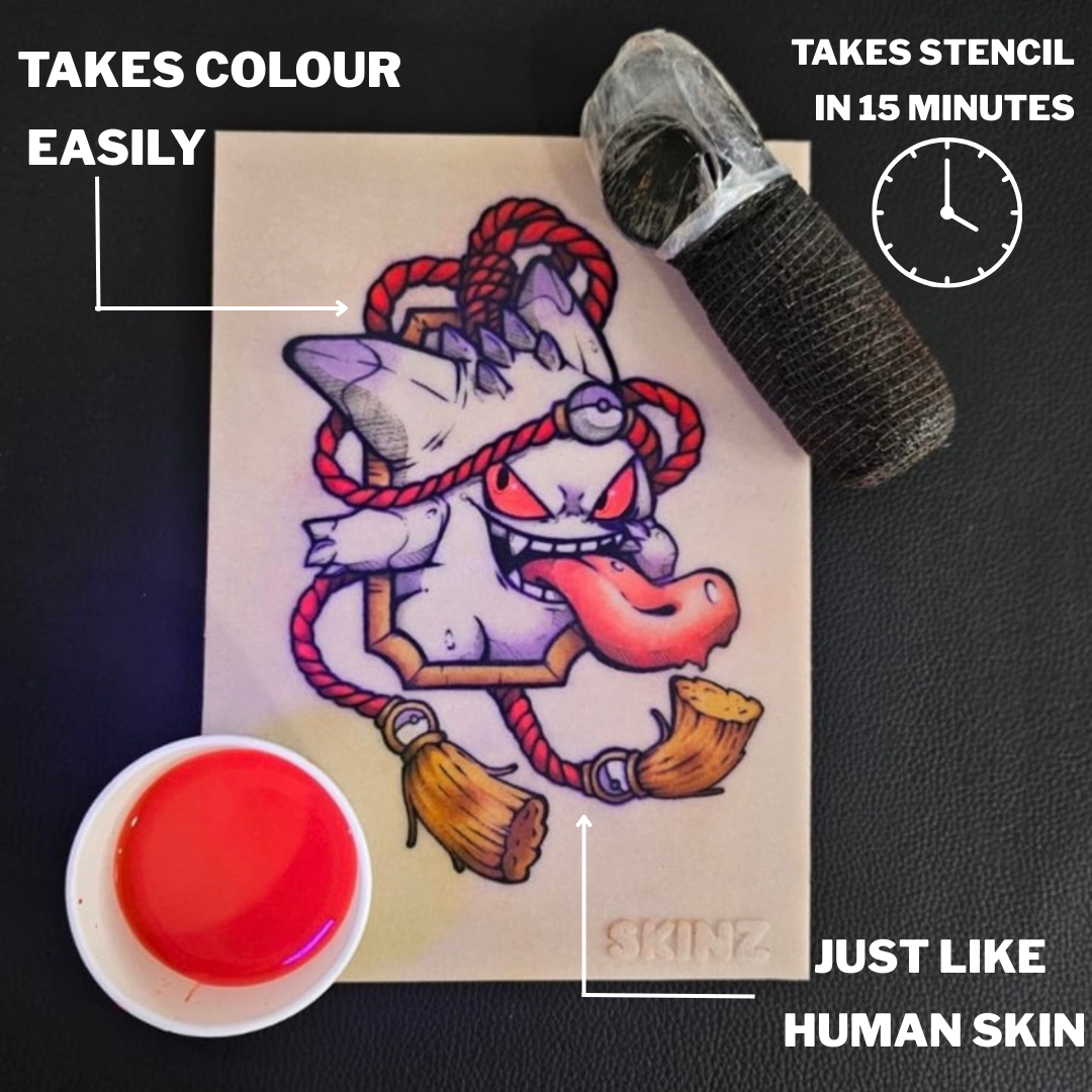 Tattoo Practice Skin | Size Small A5 | Pack of 10