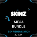 Tattoo Practice Skin | Size Medium A4 | Ben Fisher Pack of 30