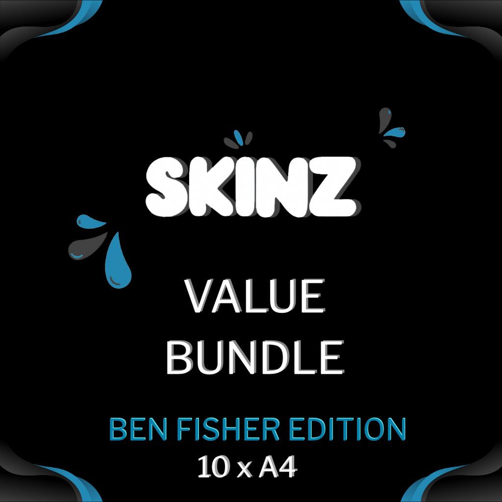 Tattoo Practice Skin | Size Medium A4 | Ben Fisher Pack of 10