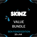 Tattoo Practice Skin | Size Medium A4 | Ben Fisher Pack of 10