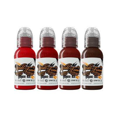 World Famous Ink - Maks Kornev's Blood Colour Complete Set - 4x30ml